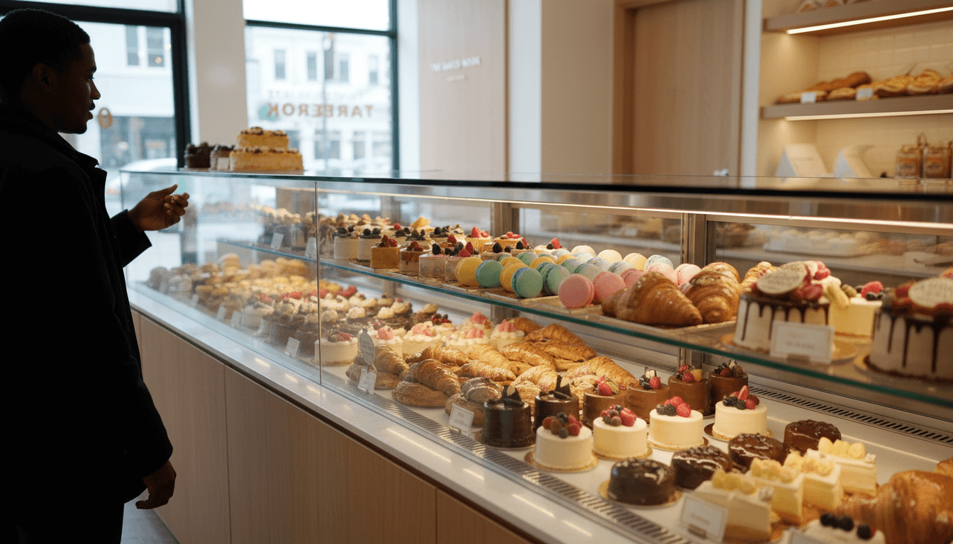 Selection of fresh pastries and desserts from LG's Bakery