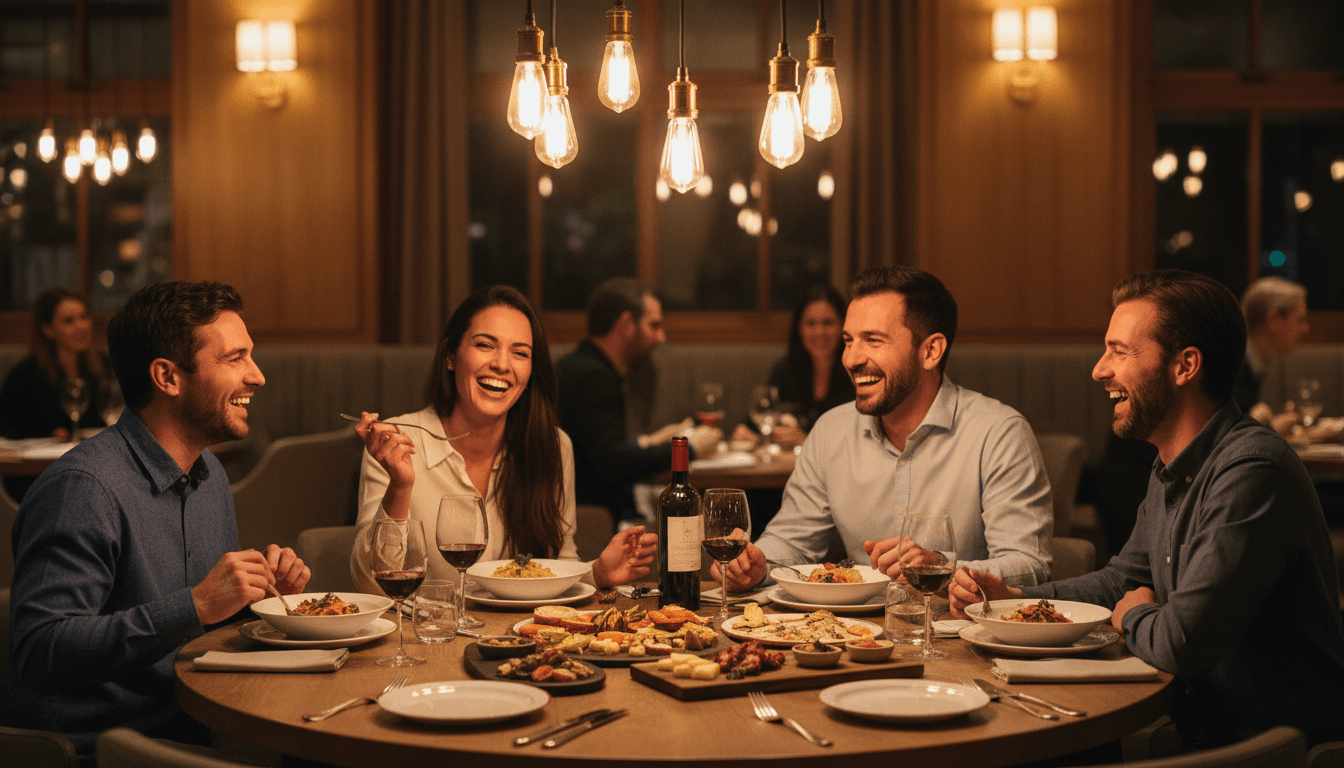 Customers enjoying meals at LG's Diner and Bakery
