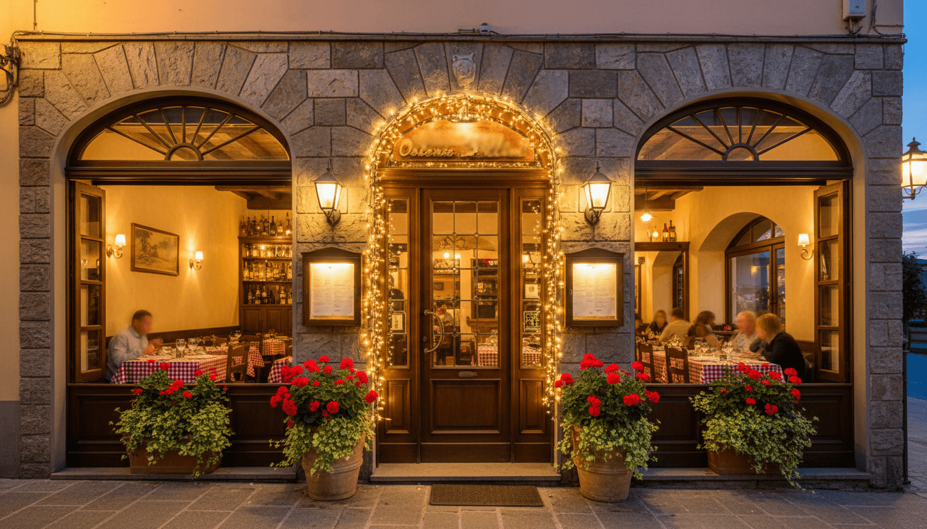 Exterior view of LG's Diner and Bakery location